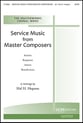Service Music from Master Composers SATB choral sheet music cover